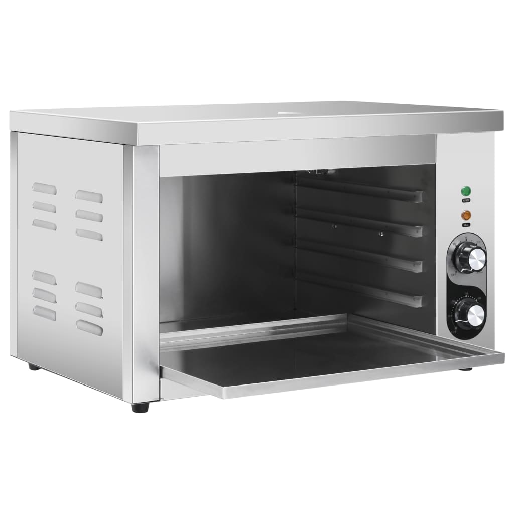 Salamandergrill Elektrisch Gastronorm 3000 W Roestvrij Staal