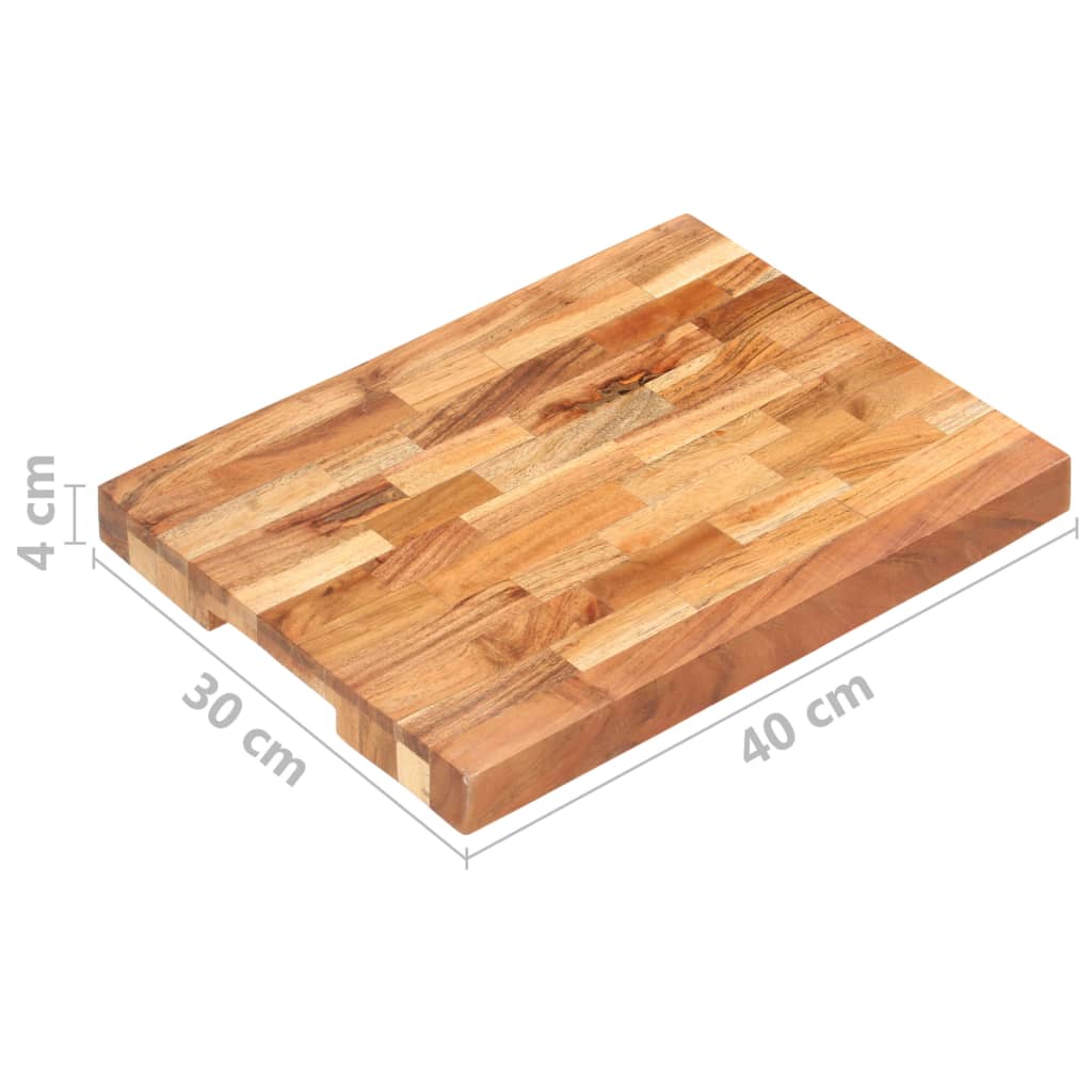 Hakblok 40X30X4 Cm Massief Acaciahout