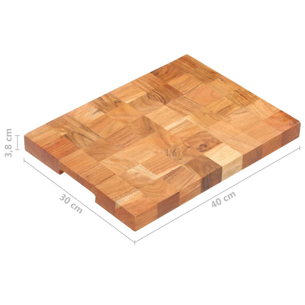 Hakblok 40X30X3,8 Cm Massief Acaciahout