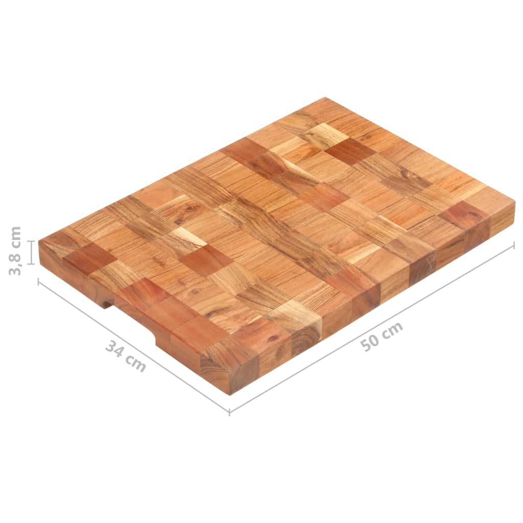 Hakblok 50X34X3,8 Cm Massief Acaciahout