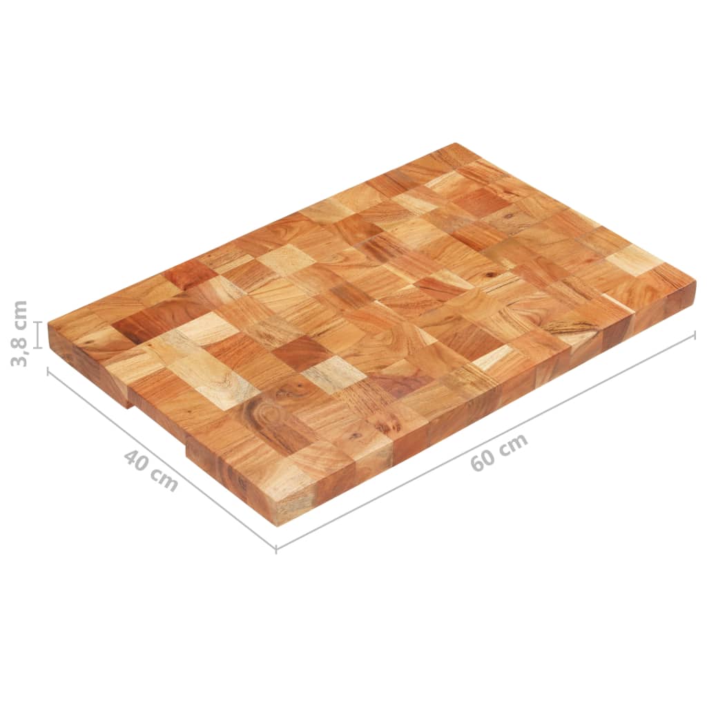 Hakblok 60X40X3,8 Cm Massief Acaciahout