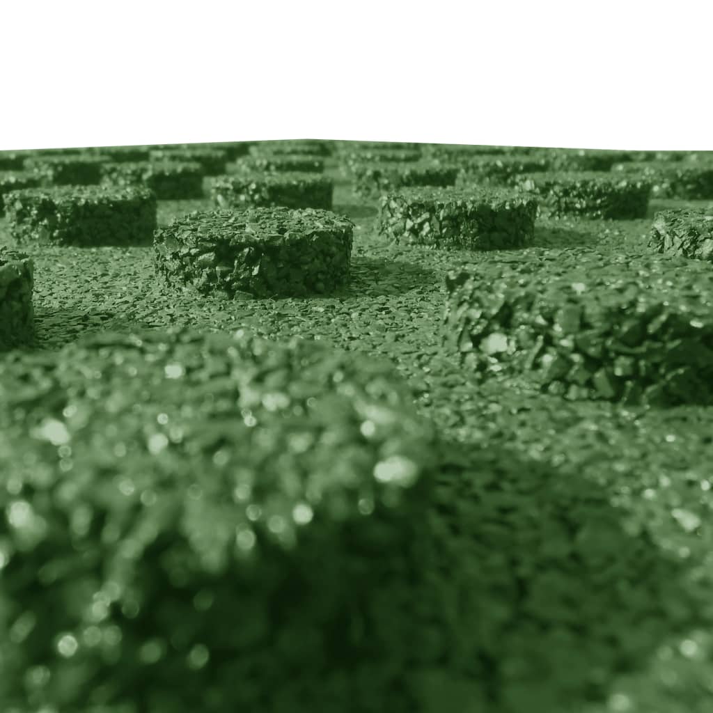Valtegels 6 St 50X50X3 Cm Rubber Groen