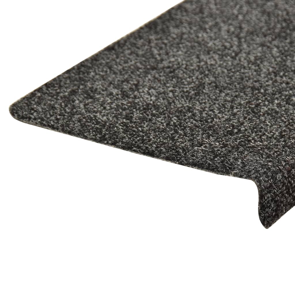 Trapmatten 15 St 65X25 Cm Naaldvilt Grijs