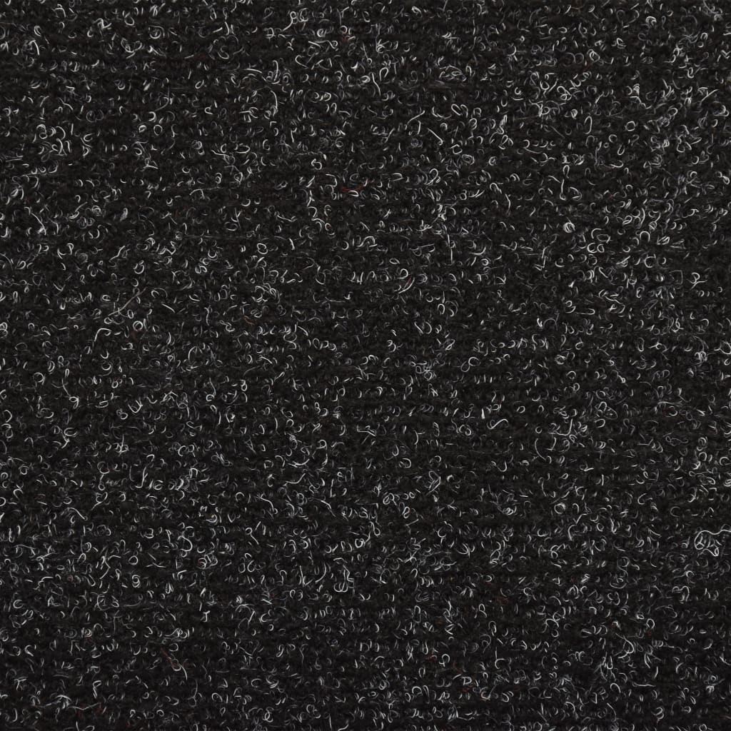 Trapmatten 15 St 65X25 Cm Naaldvilt Zwart
