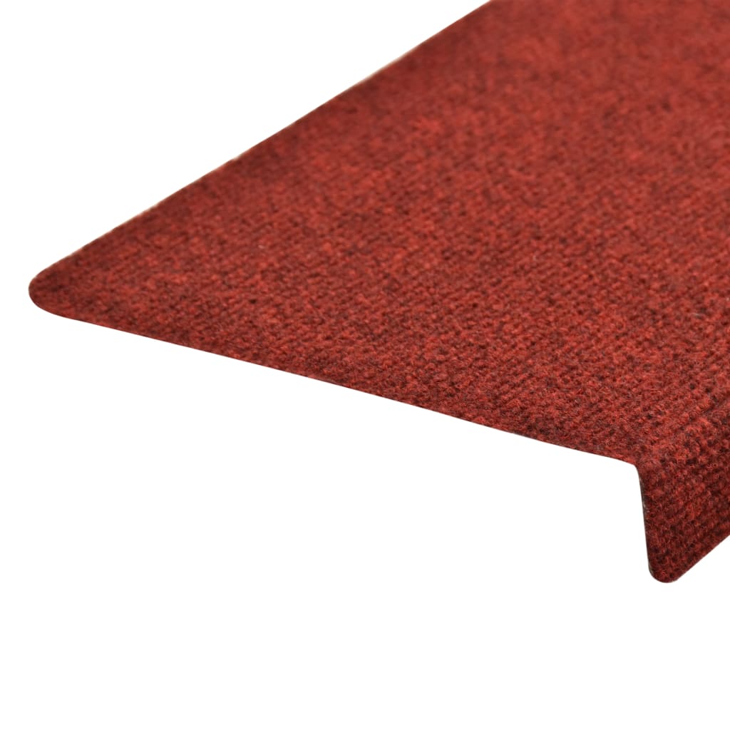 Trapmatten 15 St 65X25 Cm Naaldvilt Rood