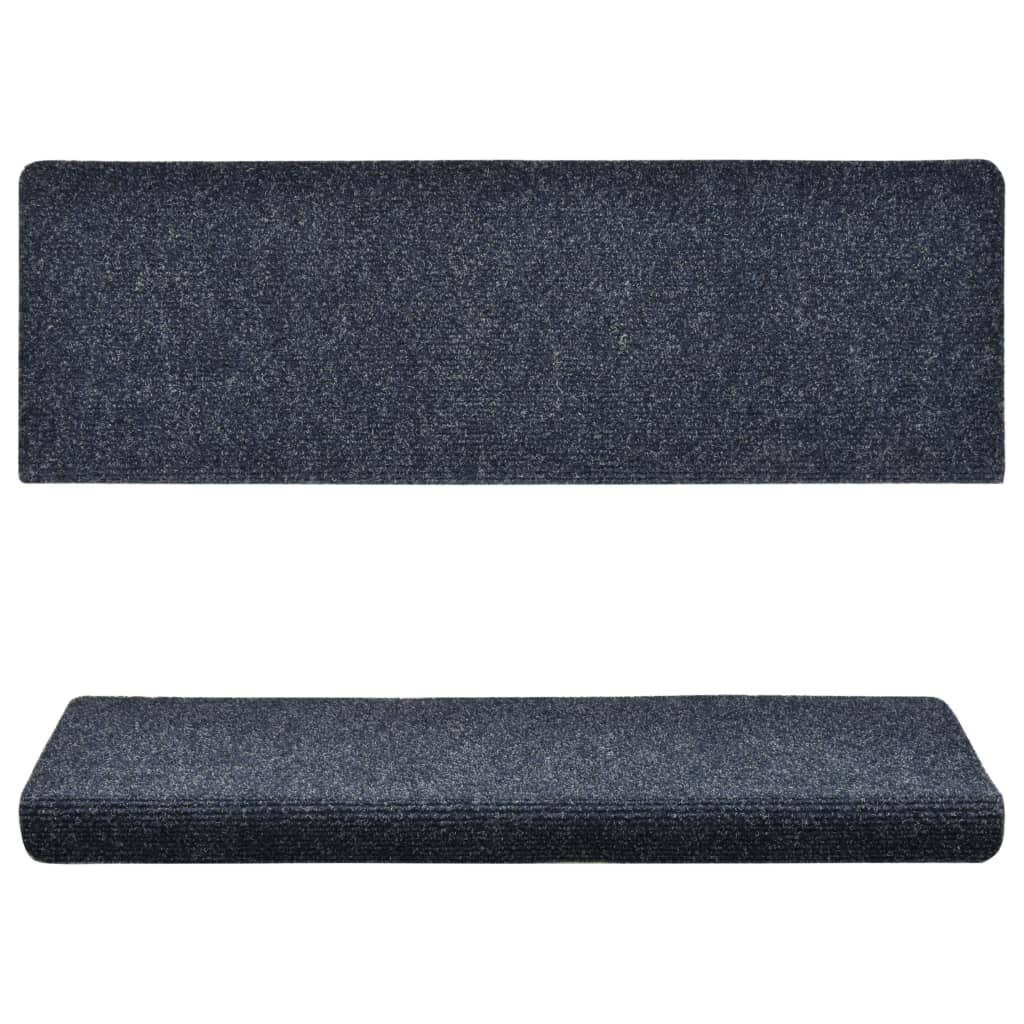 Trapmatten 15 St 65X25 Cm Naaldvilt Blauw