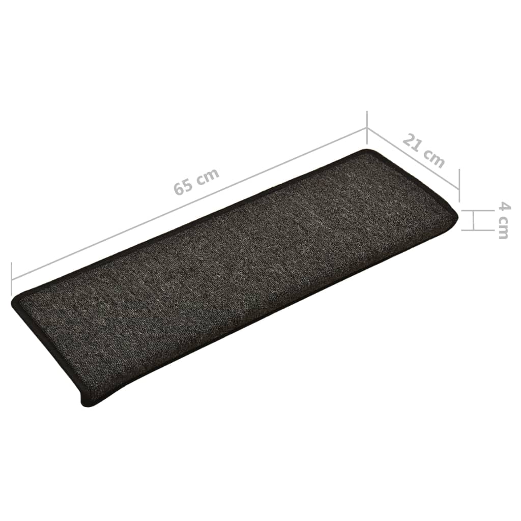 Trapmatten 15 St 65X25 Cm Antraciet