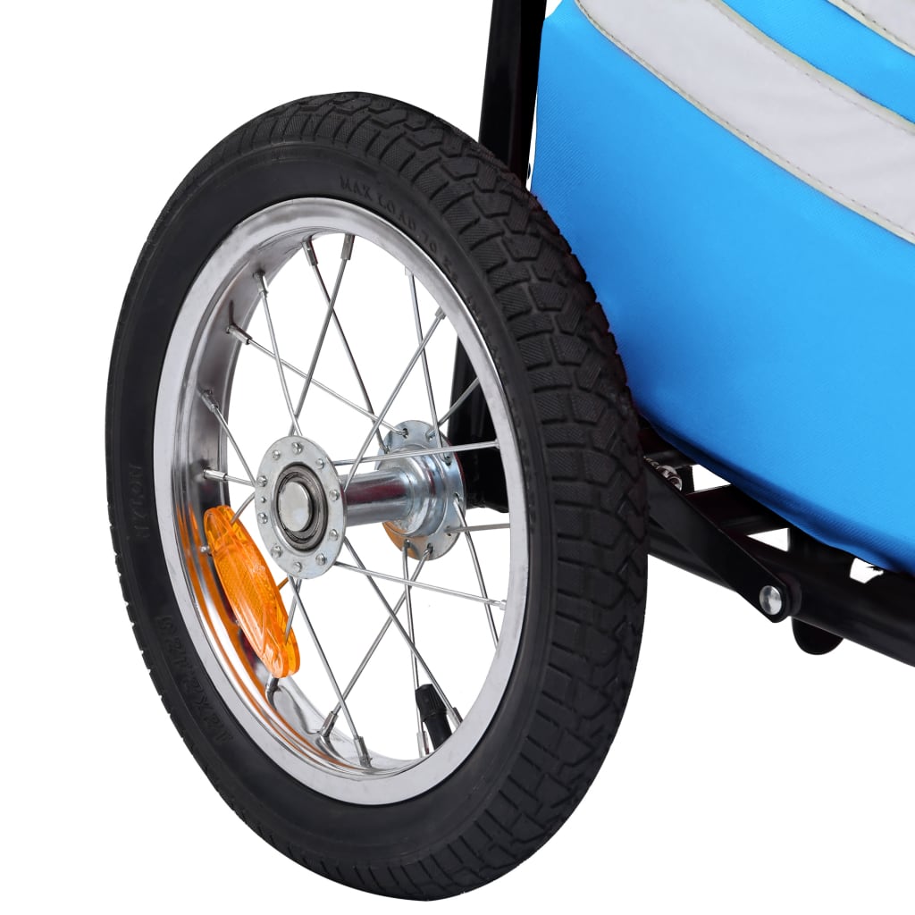 Fietskar Inklapbaar Met Boodschappentas Blauw En Zwart