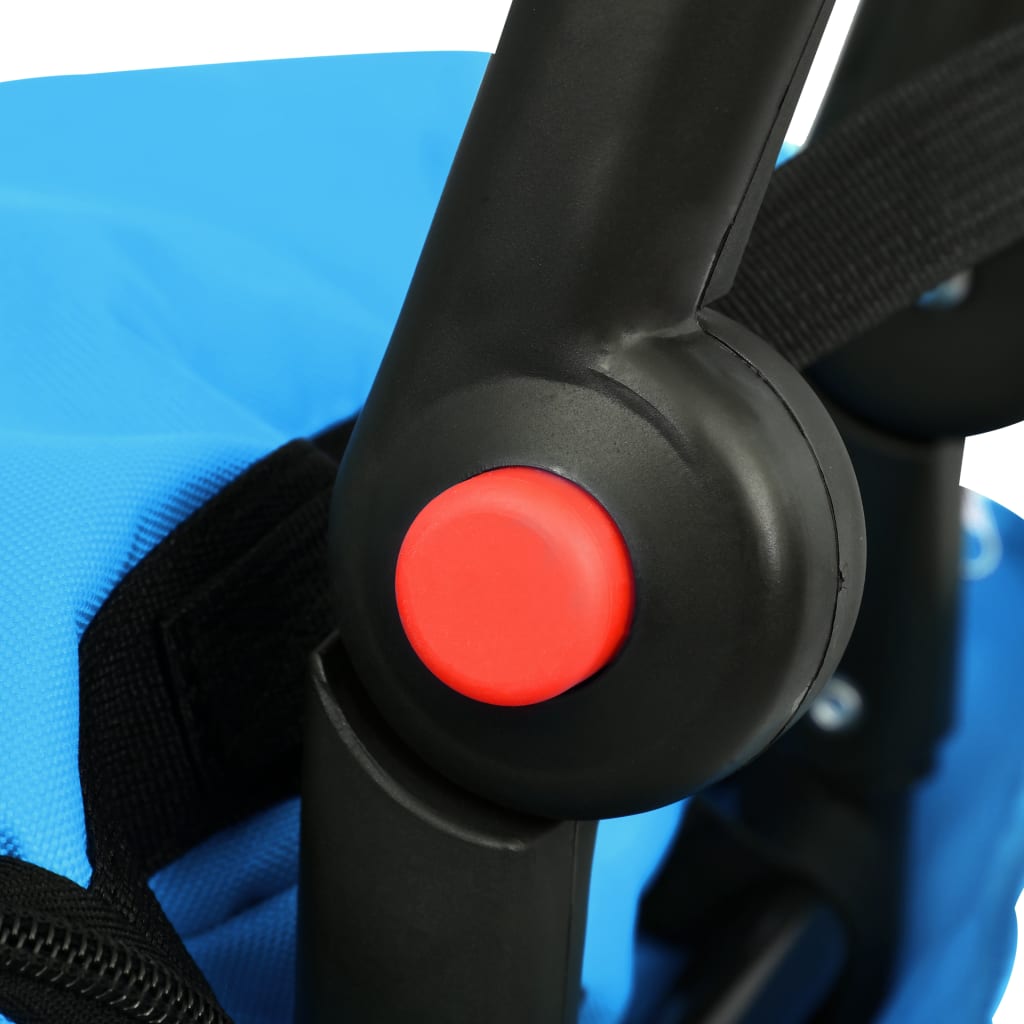 Fietskar Inklapbaar Met Boodschappentas Blauw En Zwart
