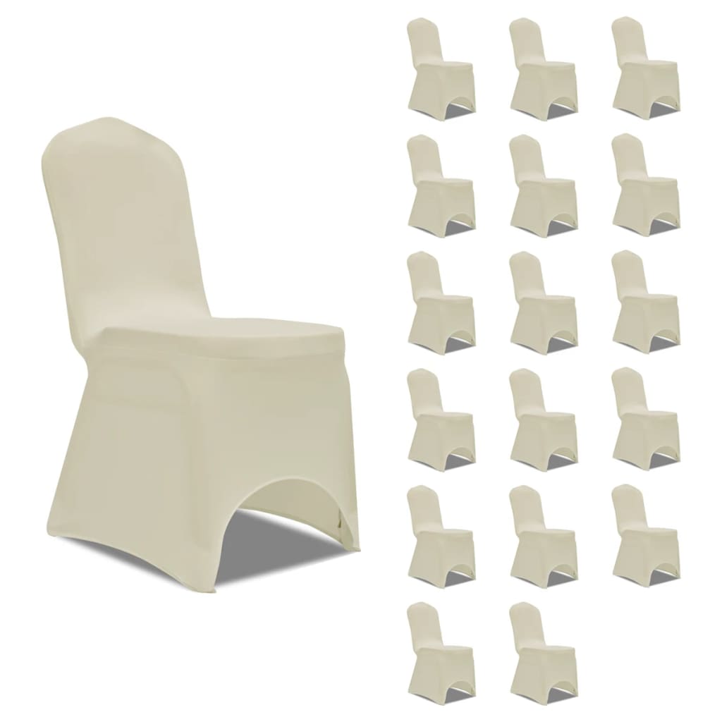 Stoelhoezen Stretch 18 St Crème