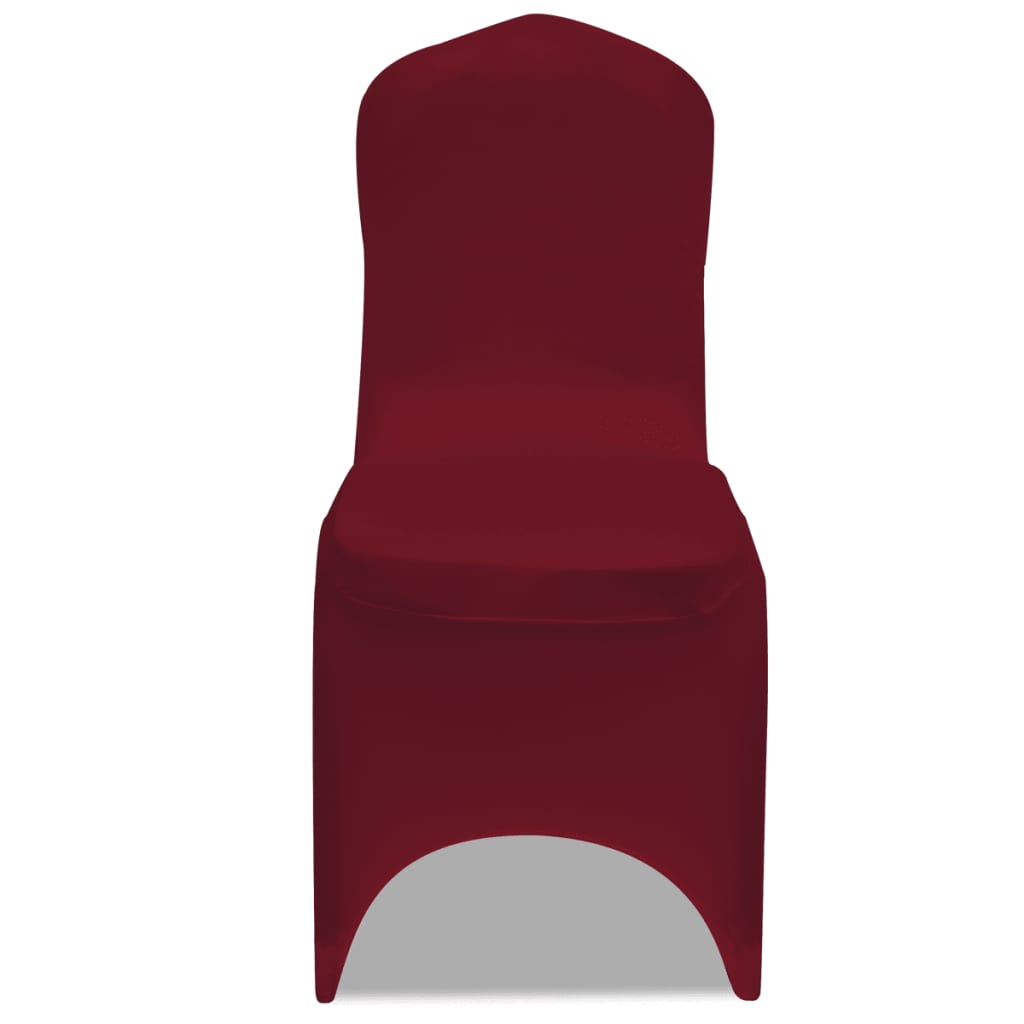 Stoelhoezen Stretch 24 St Bordeauxrood