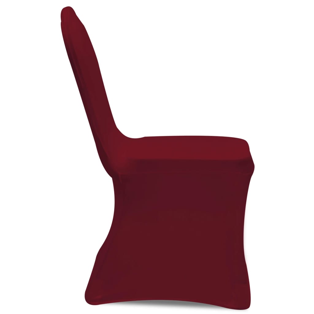 Stoelhoezen Stretch 24 St Bordeauxrood