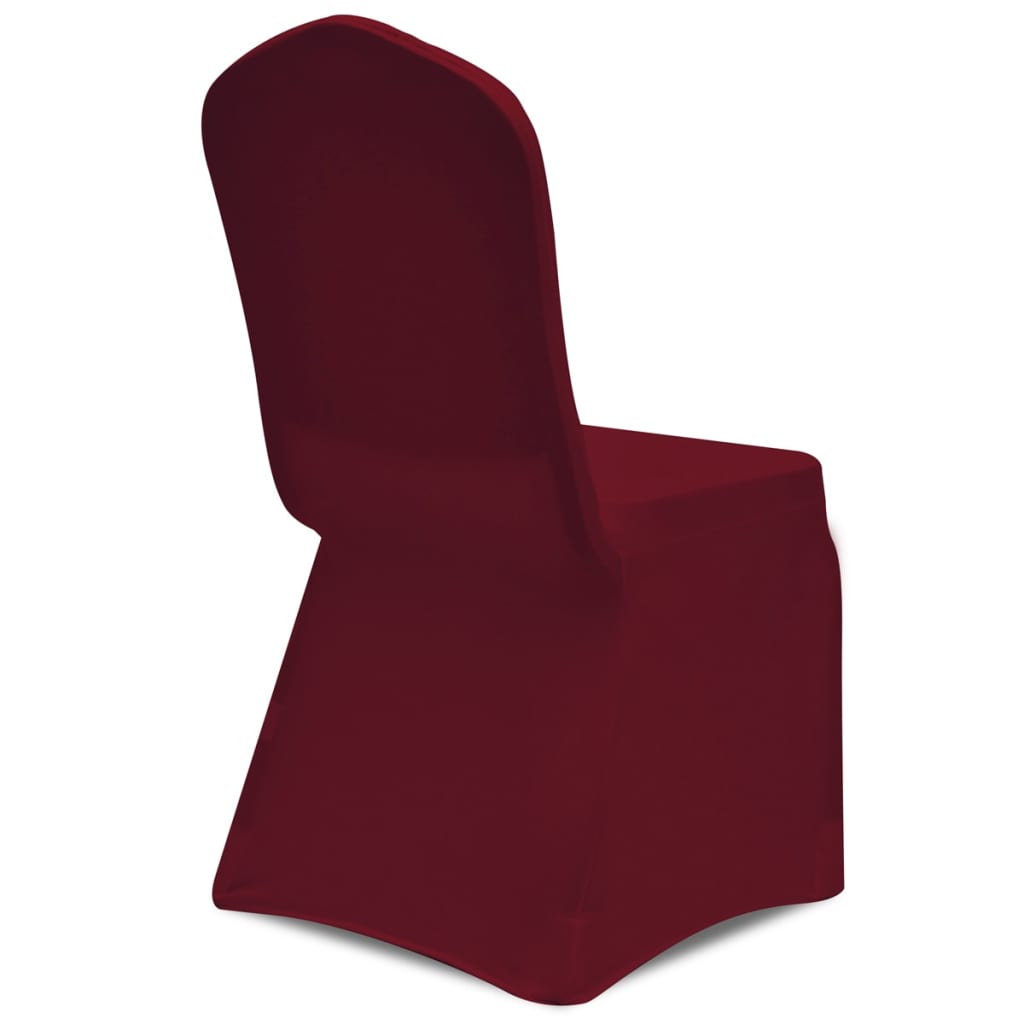 Stoelhoezen Stretch 30 St Bordeauxrood