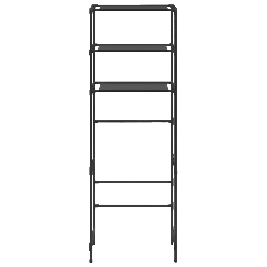 Opbergrek Voor Boven Toilet 3-Laags 53X28X169 Cm Zwart
