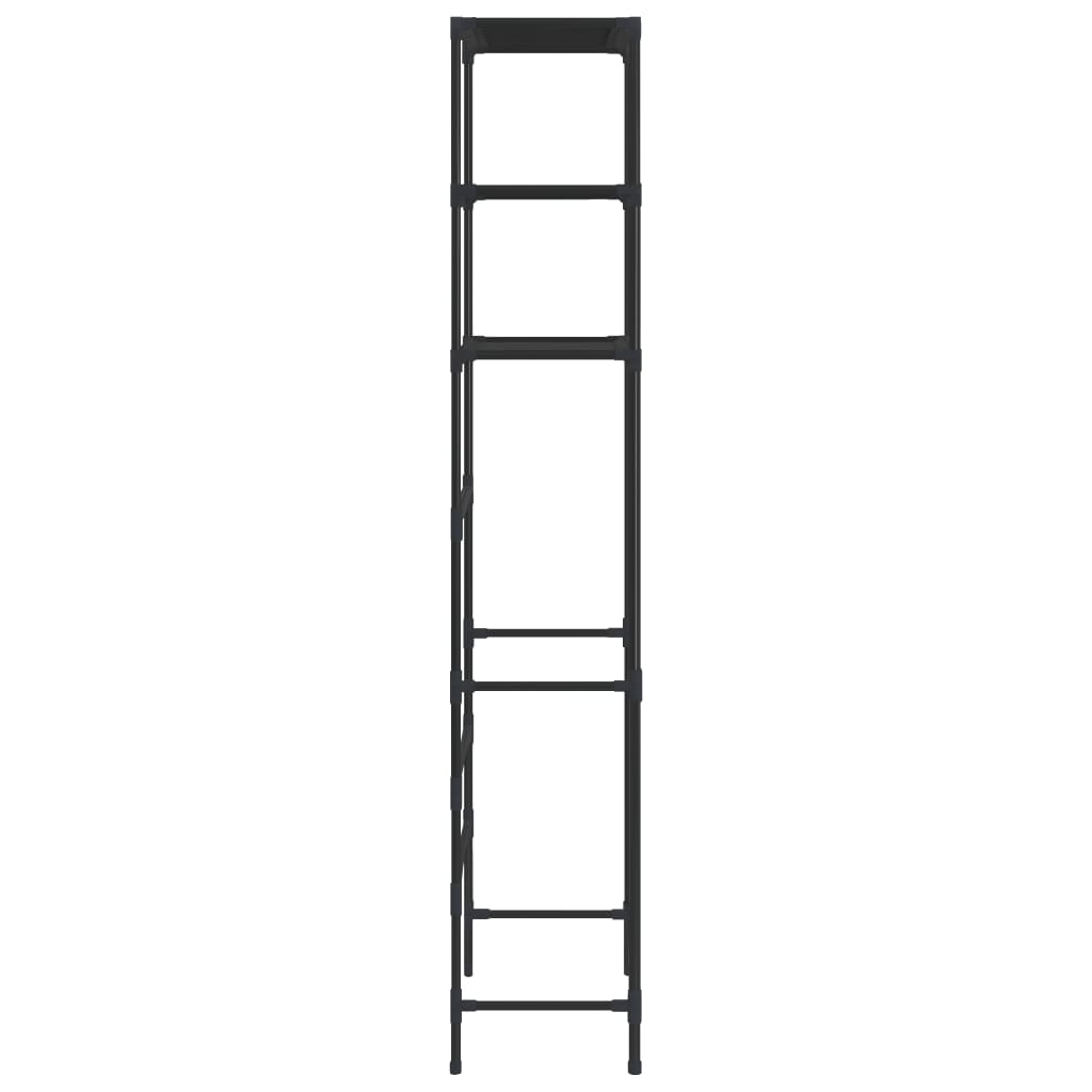Opbergrek Voor Boven Toilet 3-Laags 53X28X169 Cm Zwart