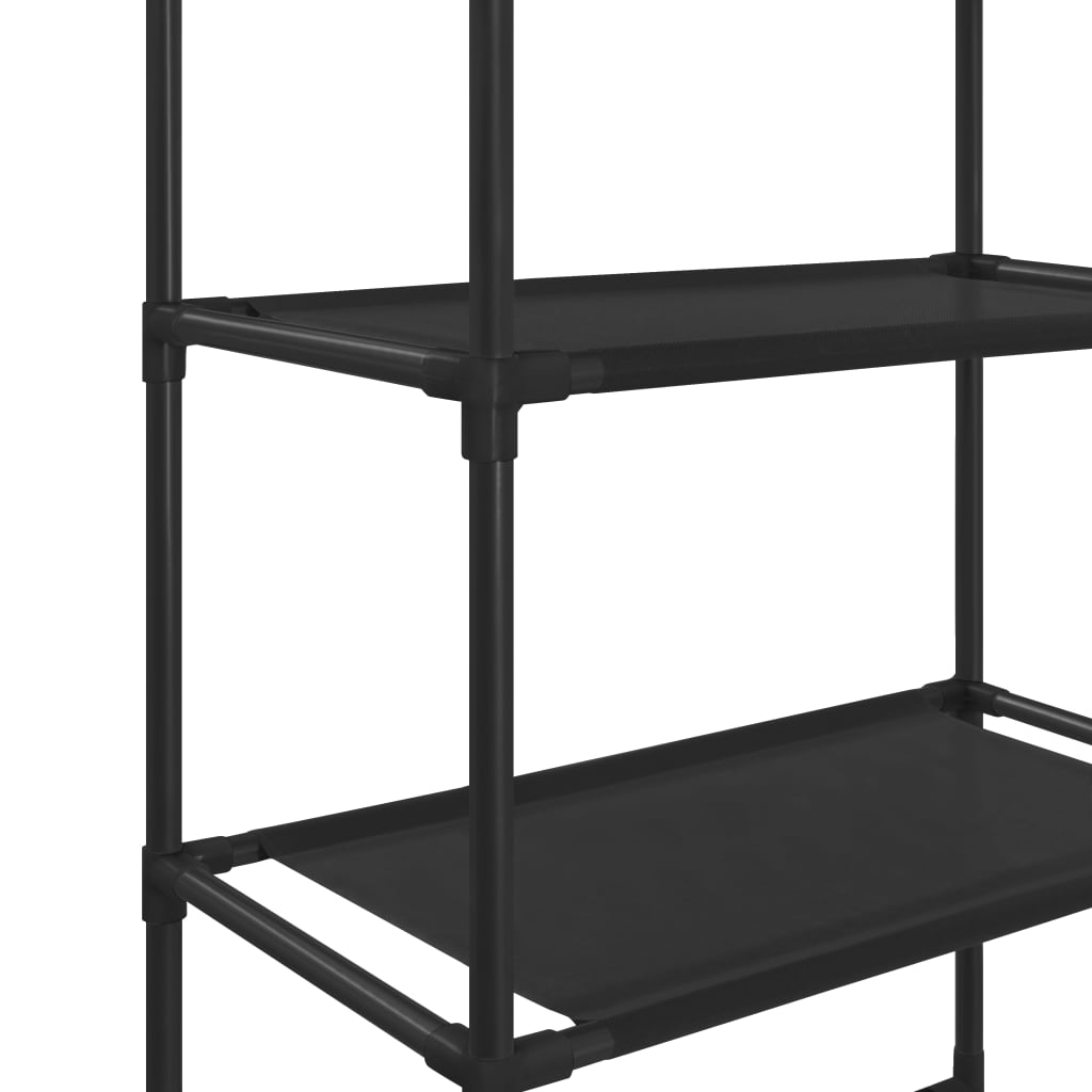 Opbergrek Voor Boven Toilet 3-Laags 53X28X169 Cm Zwart