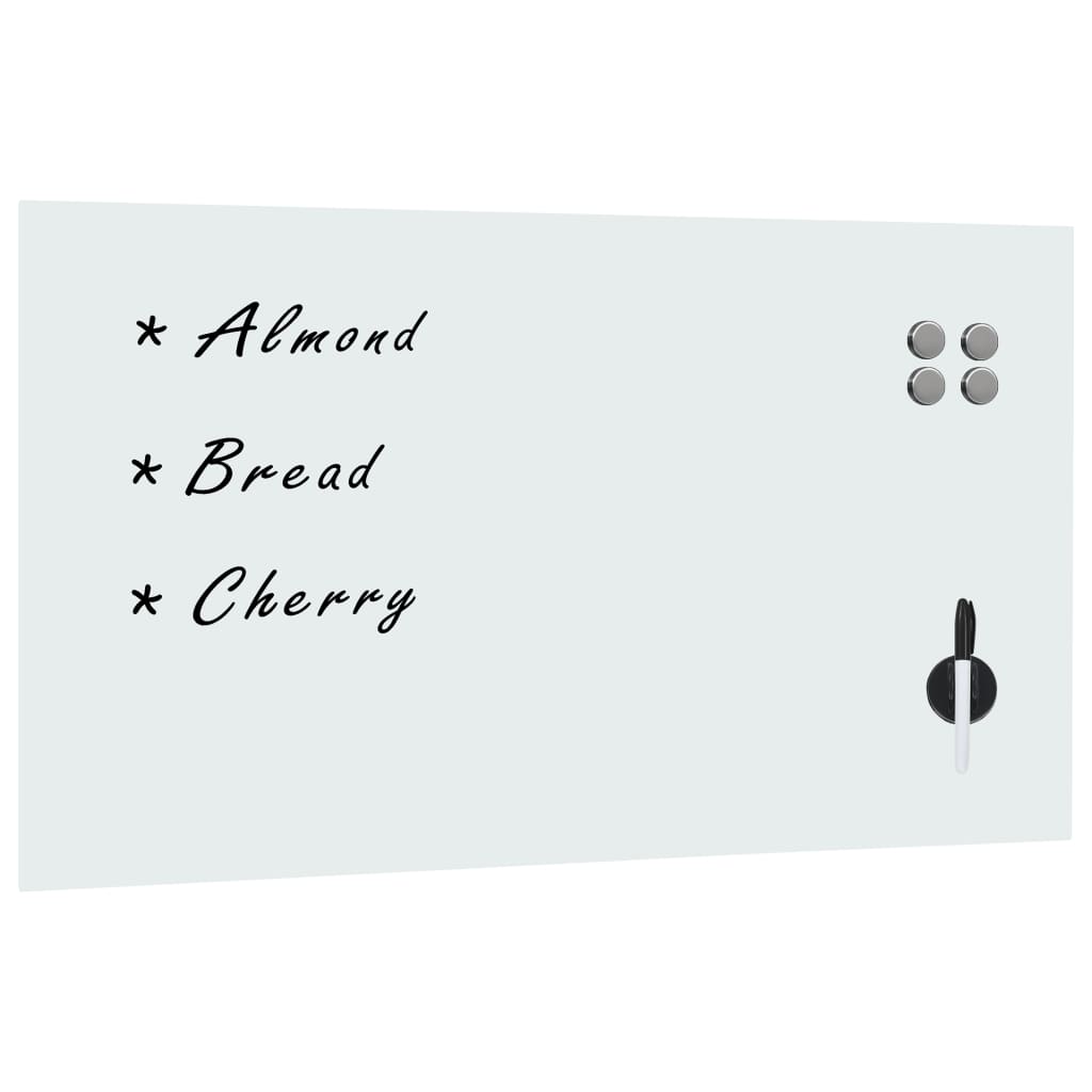 Magneetbord Voor Aan De Wand 120X60 Cm Glas