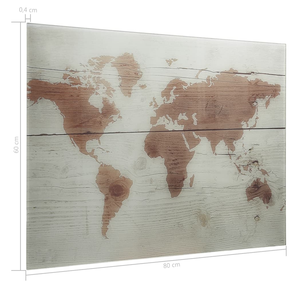 Magneetbord Voor Aan De Wand 80X60 Cm Glas