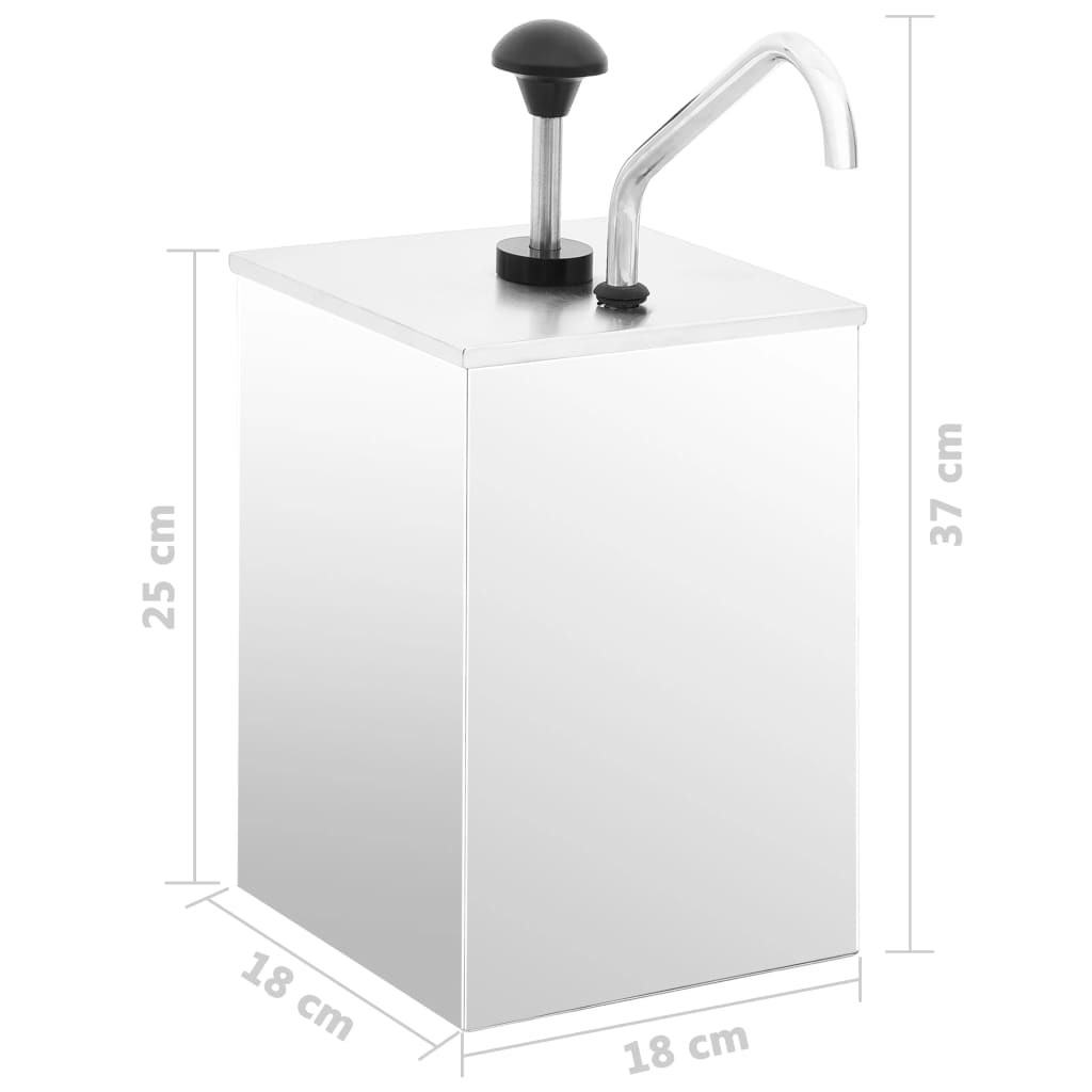Sausdispenser 3,5 L Roestvrij Staal