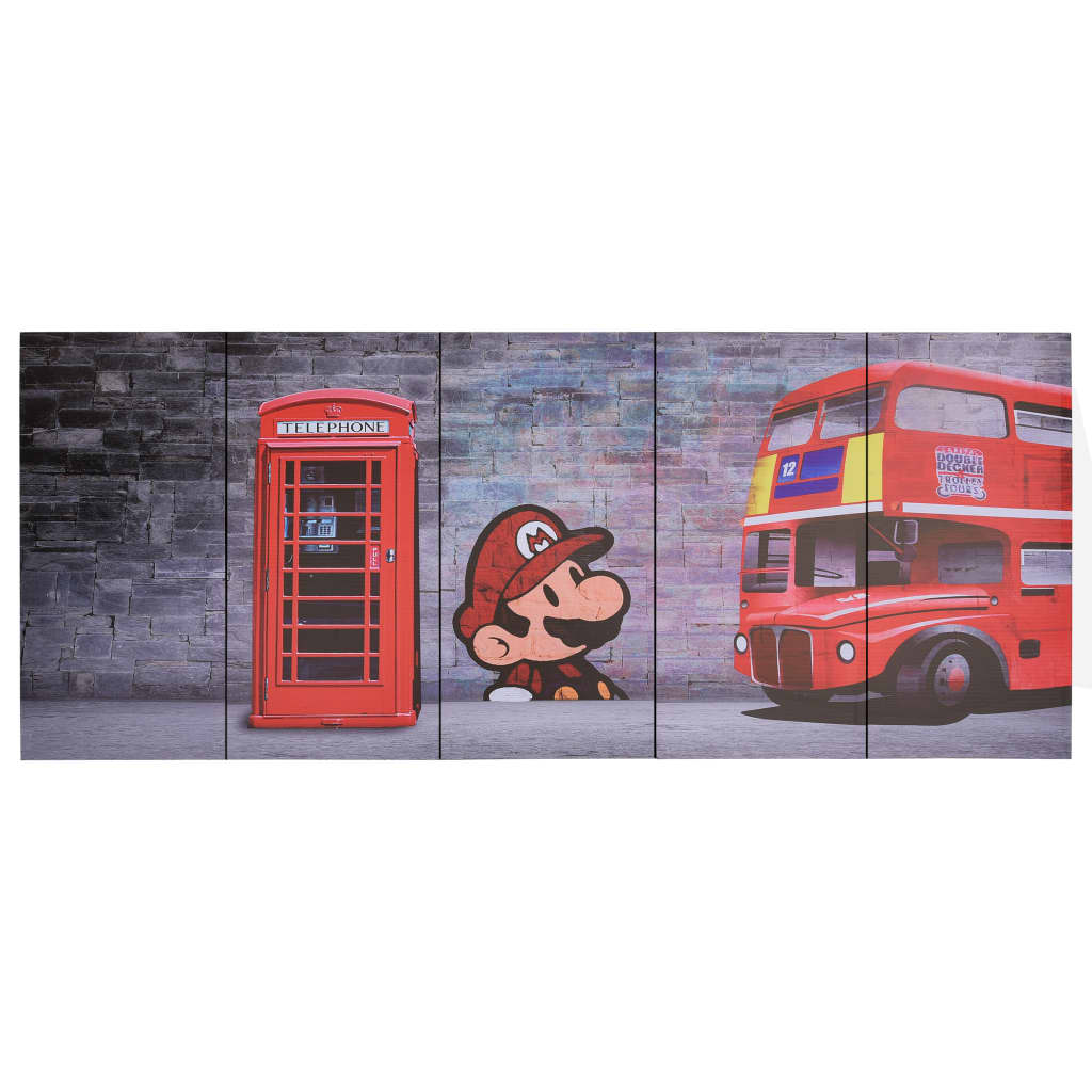 Wandprintset Londen 150X60 Cm Canvas Meerkleurig