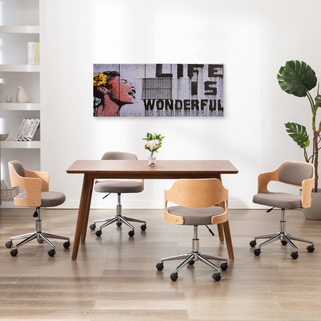Wandprintset Wonderful 150X60 Cm Canvas Meerkleurig