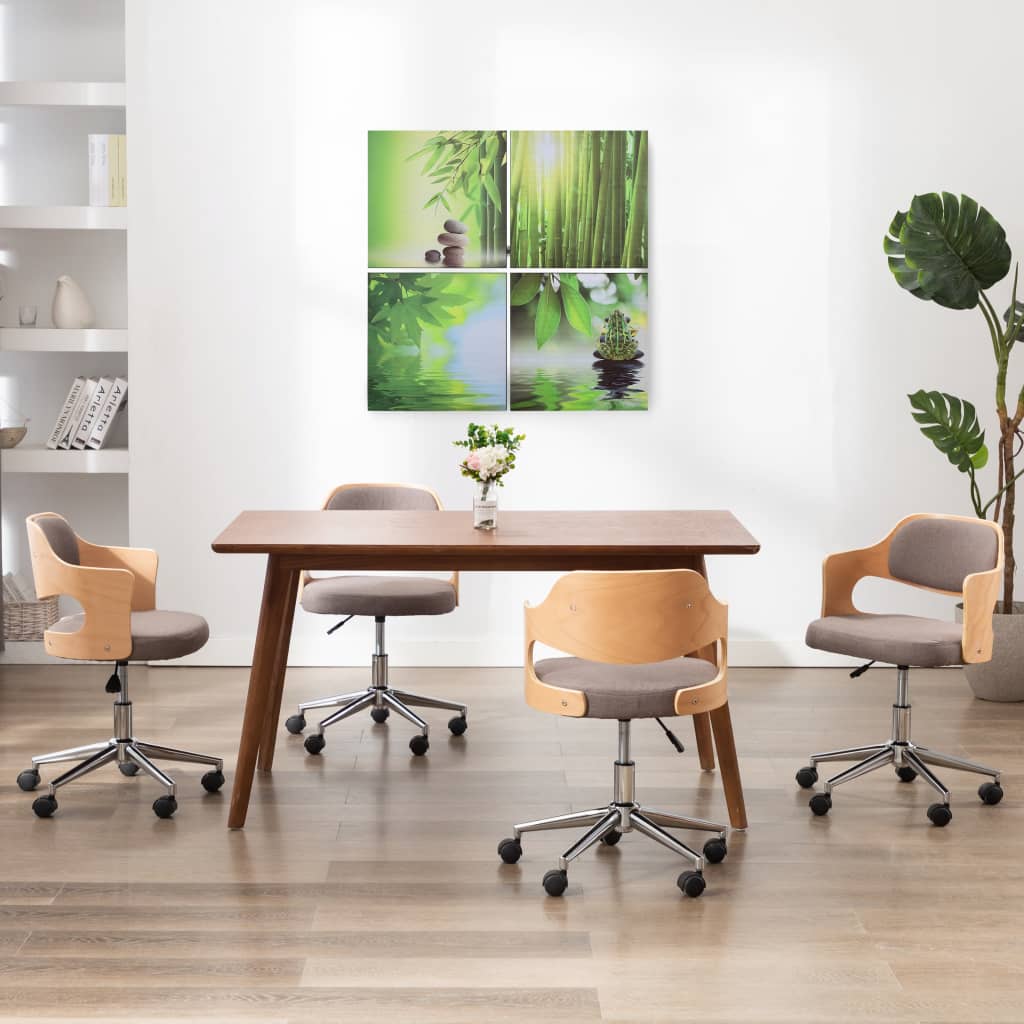 Wandprintset Natuur 80X80 Cm Canvas Meerkleurig