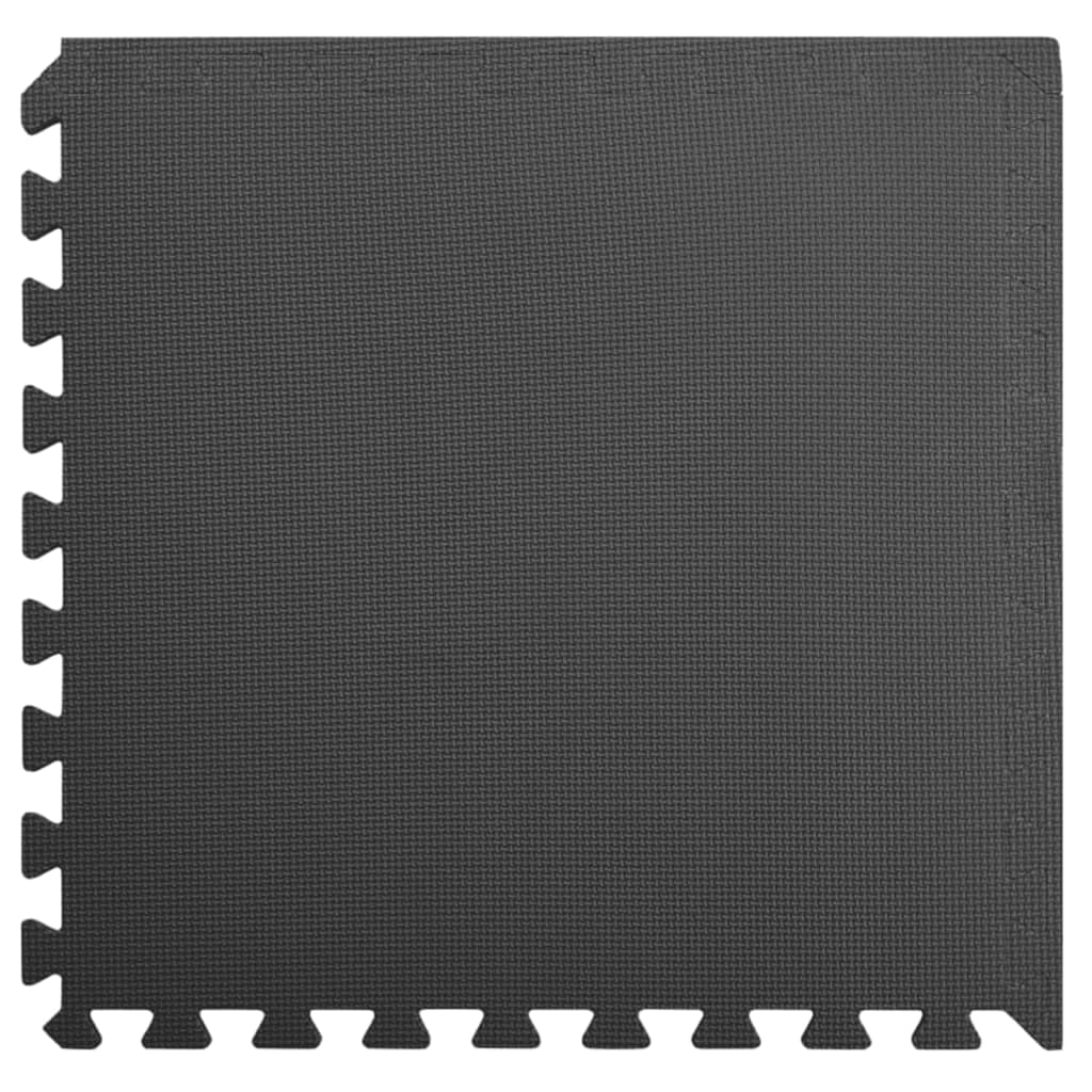 Vloermatten 24 St 8,64 ㎡ Eva-Schuim Zwart