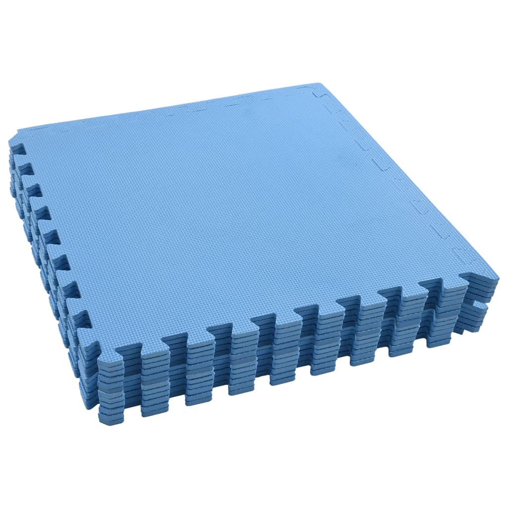 Vloermatten 12 St 4,32 ㎡ Eva-Schuim Blauw