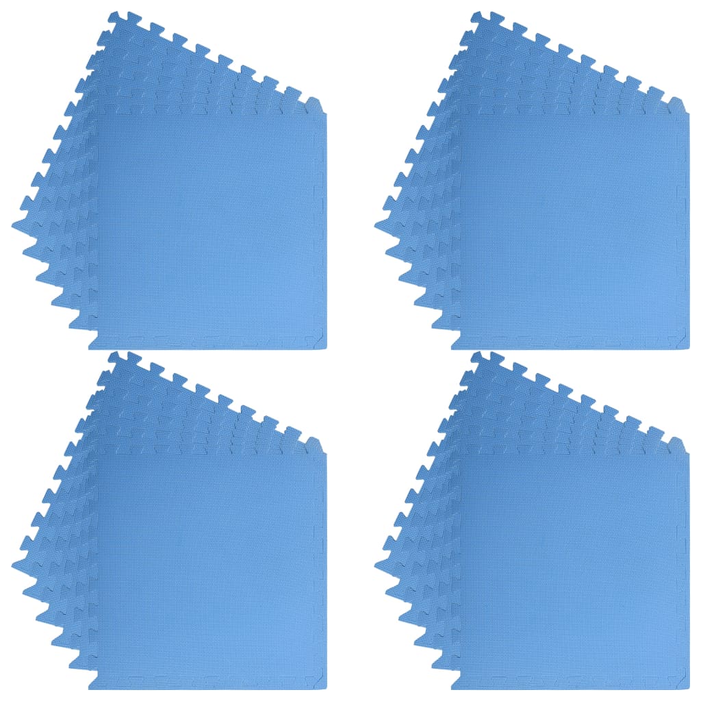 Vloermatten 24 St 8,64 ㎡ Eva-Schuim Blauw