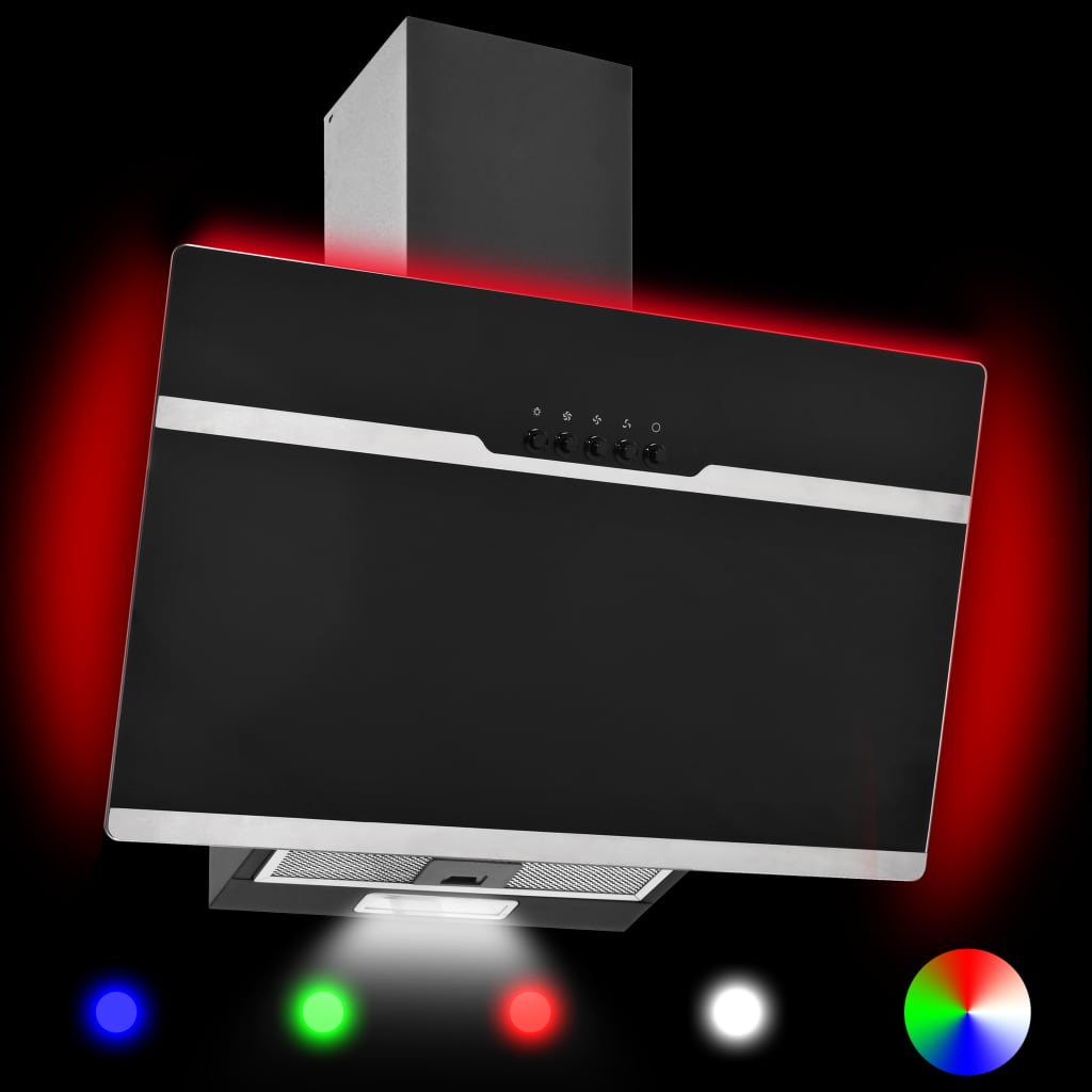 Afzuigkap Rgb-Led 60 Cm Roestvrij Staal En Gehard Glas