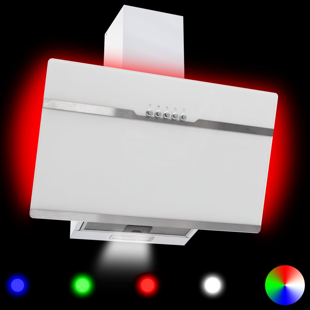 Afzuigkap Rgb-Led 60 Cm Roestvrij Staal En Gehard Glas
