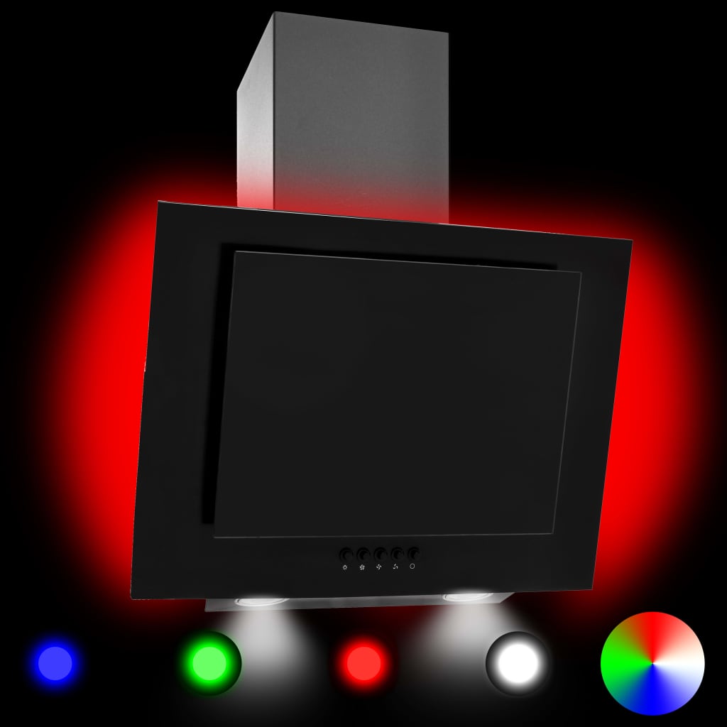 Afzuigkap Rgb-Led 60 Cm Roestvrij Staal En Gehard Glas