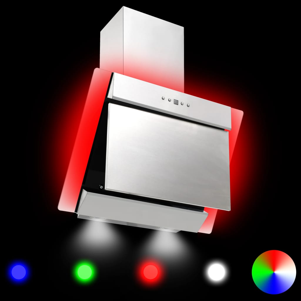 Afzuigkap Rgb-Led 60 Cm Roestvrij Staal En Gehard Glas