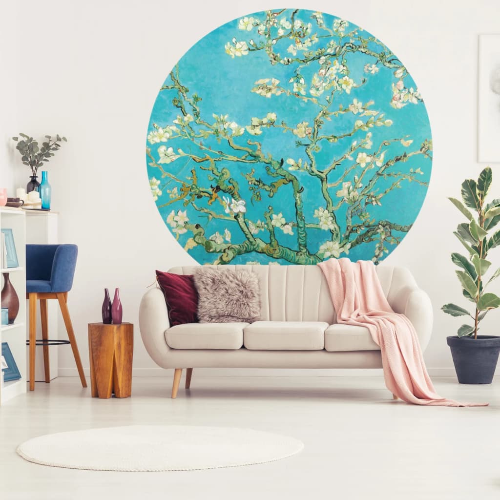 Wallart Behangcirkel Almond Blossom 142,5 Cm