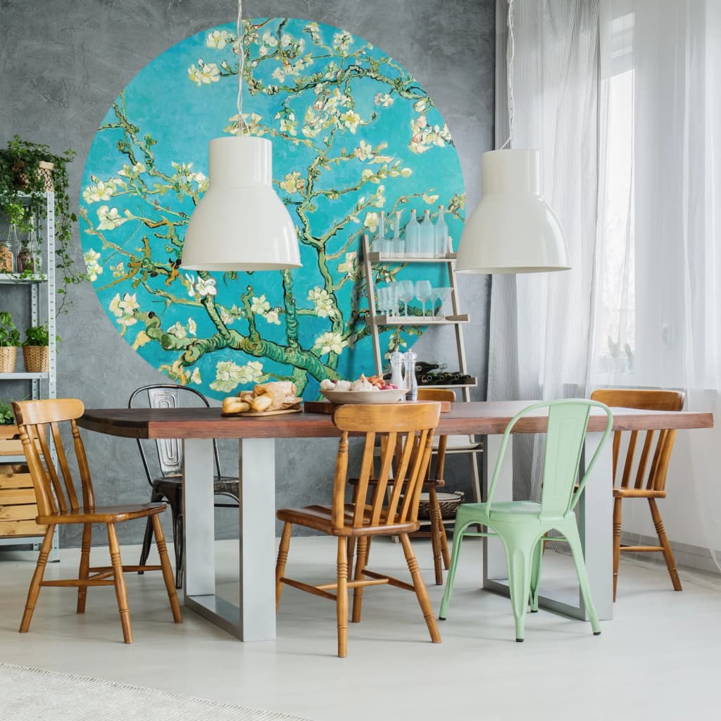 Wallart Behangcirkel Almond Blossom 142,5 Cm