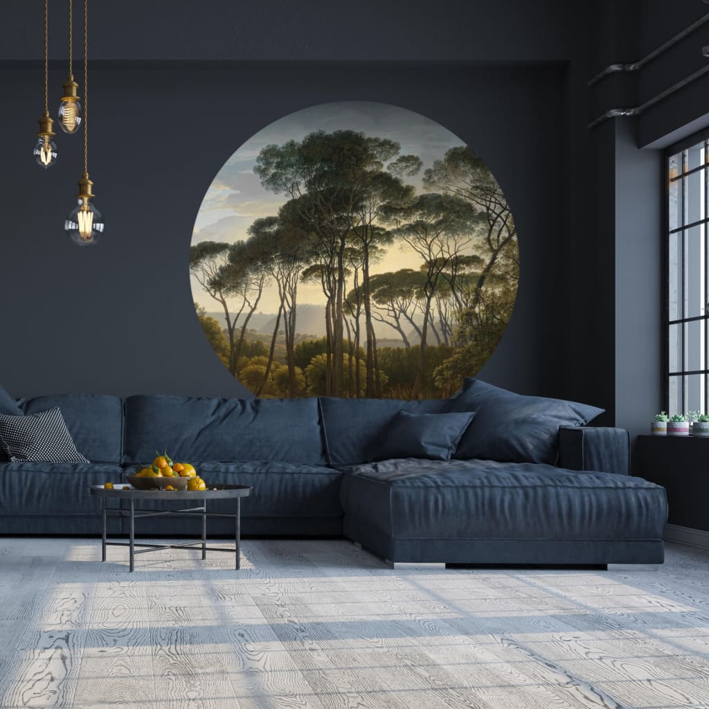 Wallart Behangcirkel Umbrella Pines In Italy 142,5 Cm