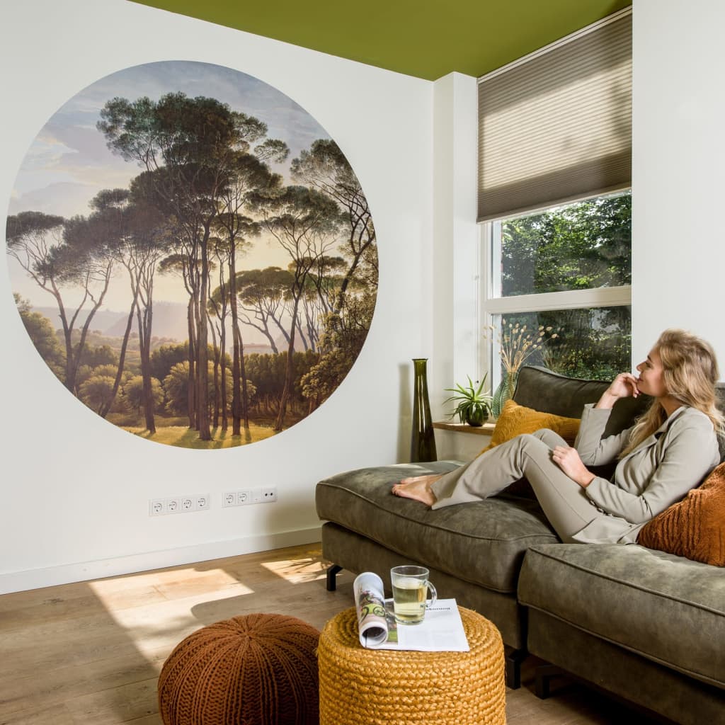 Wallart Behangcirkel Umbrella Pines In Italy 142,5 Cm