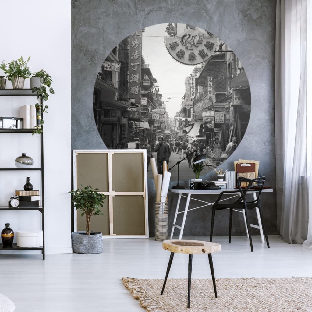Wallart Behangcirkel Hong Kong The Old Days 190 Cm