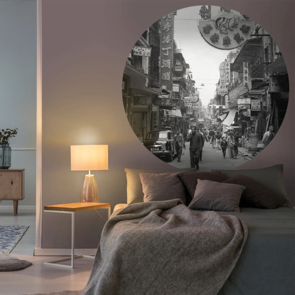 Wallart Behangcirkel Hong Kong The Old Days 190 Cm