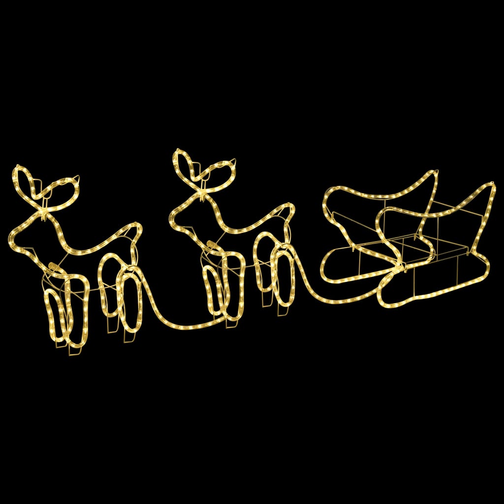 Buitenkerstversiering Rendieren En Slee 576 Led's