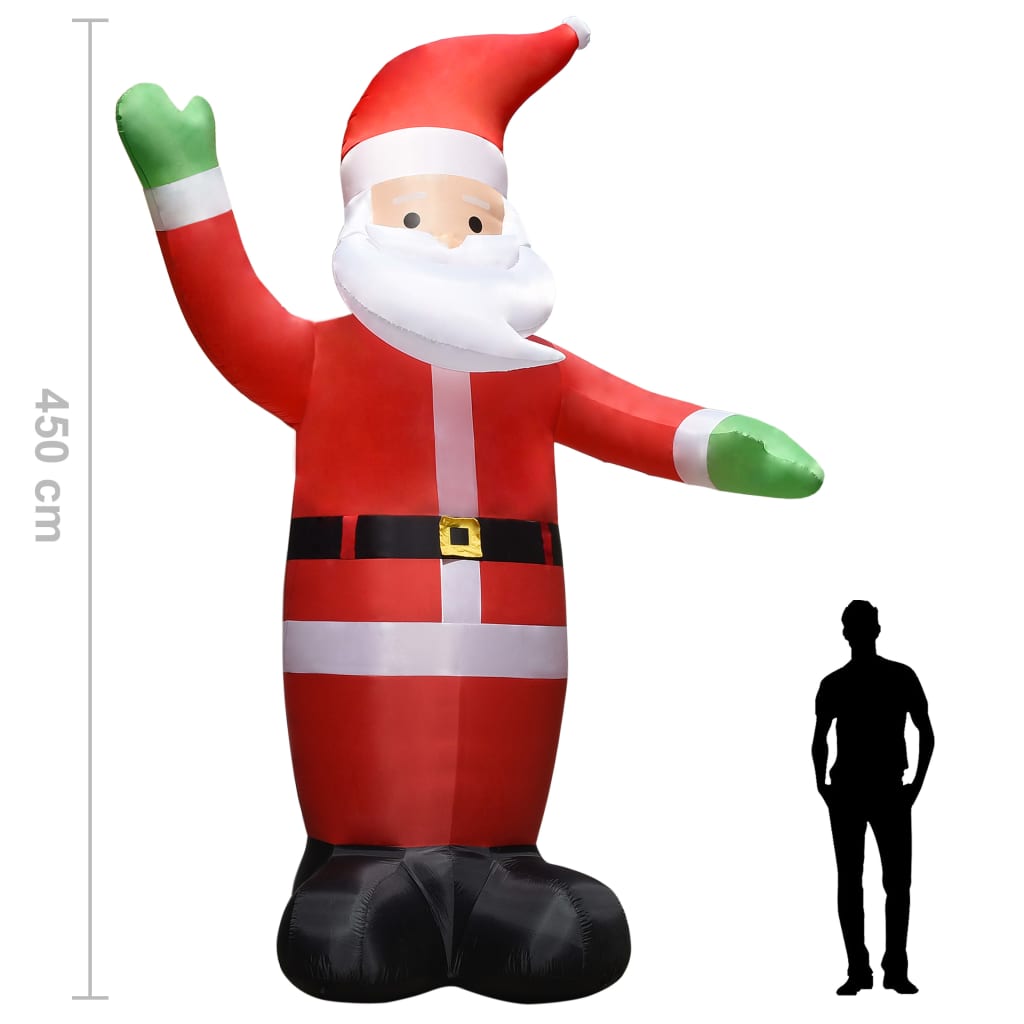 Kerstman Opblaasbaar Met Led's Ip44 4,5 M