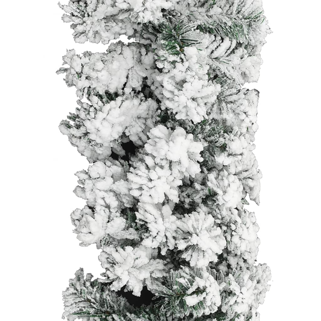 Kerstslinger Met Sneeuw 20 M Pvc Groen