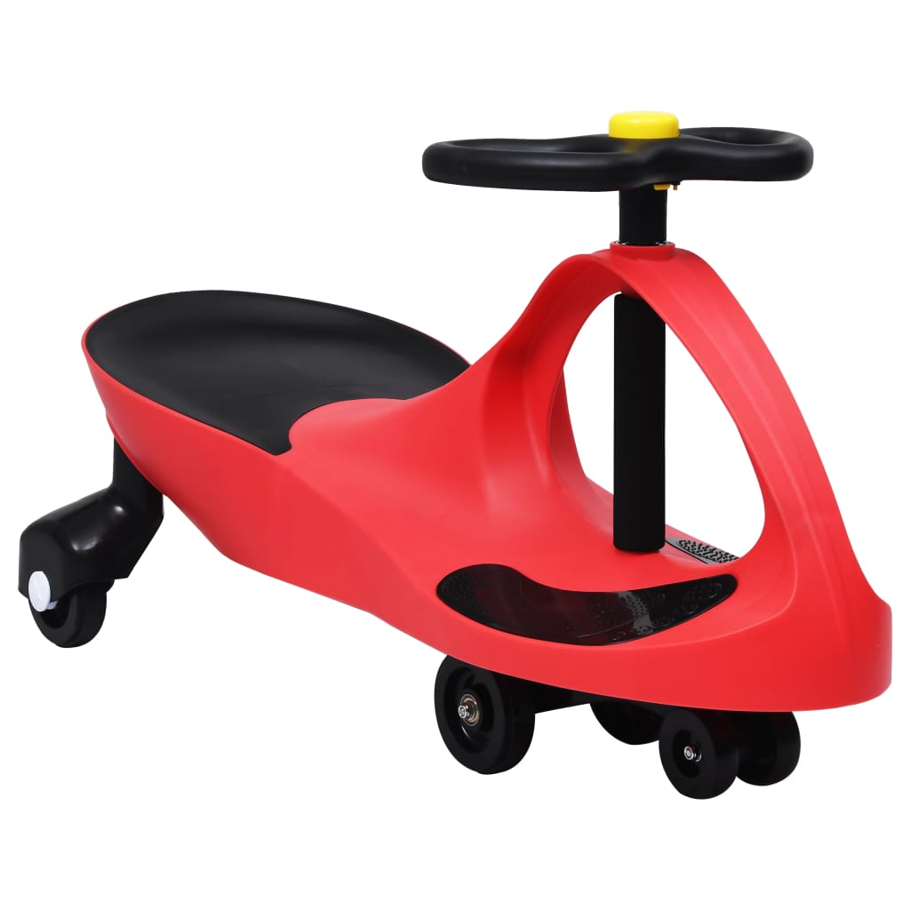 Loopauto Wiebelend Met Toeter Rood