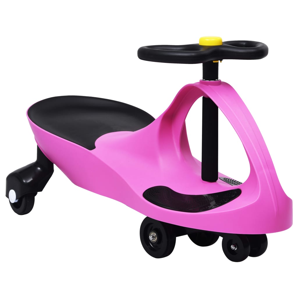 Loopauto Wiebelend Met Toeter Roze