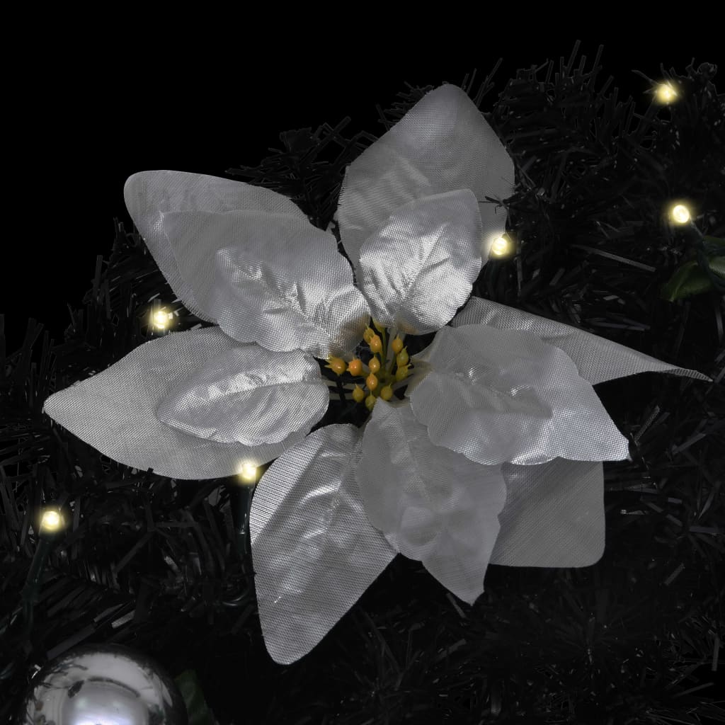 Kerstslinger Met Led-Lampjes 2,7 M Pvc Zwart