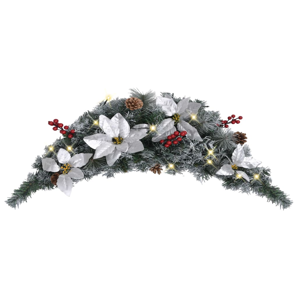 Kerstboog Met Led-Lampjes 90 Cm Pvc Groen