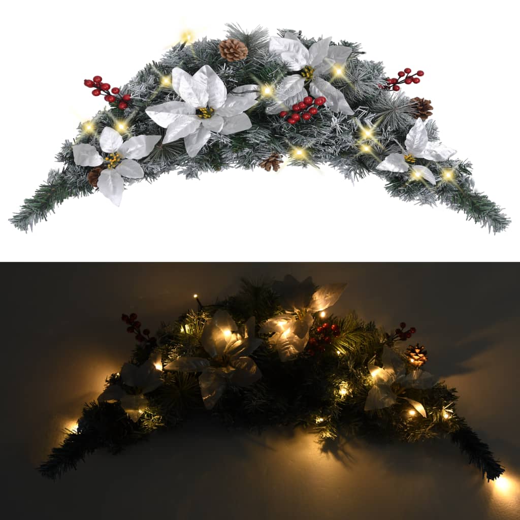 Kerstboog Met Led-Lampjes 90 Cm Pvc Groen