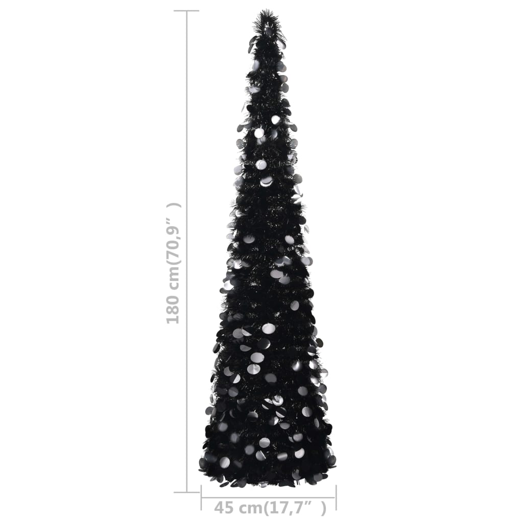 Kunstkerstboom Pop-Up 180 Cm Pet Zwart