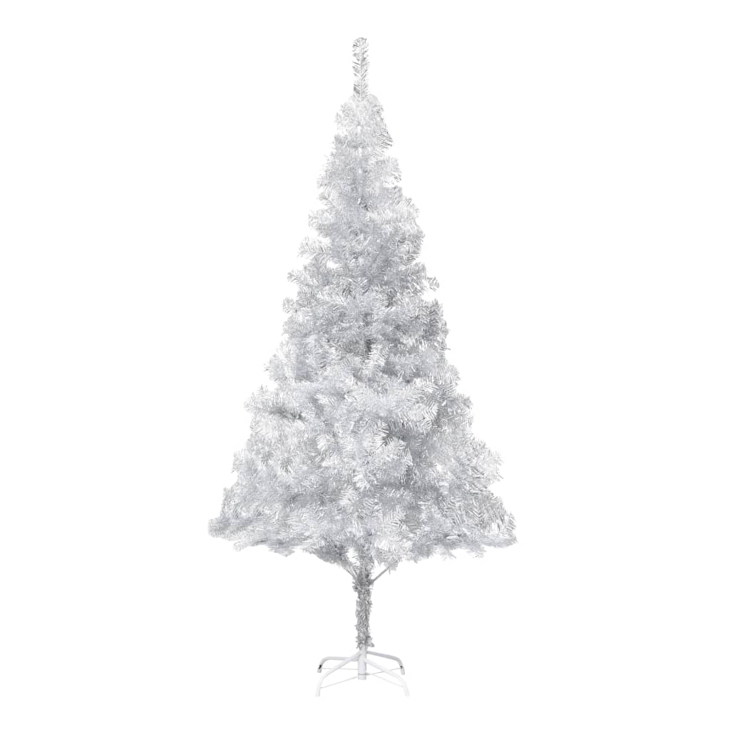 Kunstkerstboom Met Standaard 180 Cm Pet Zilverkleurig