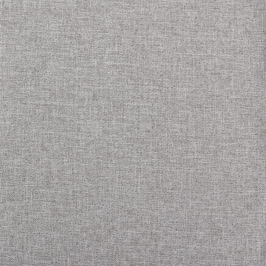 Gordijnen Linnen-Look Verduisterend Haken 2 St 140X245 Cm Grijs